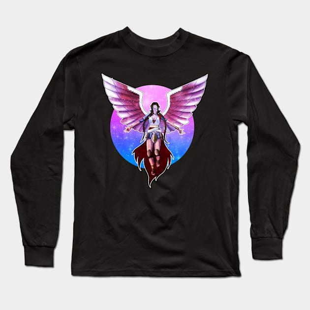 Angel of the stars Long Sleeve T-Shirt by Num8aArt